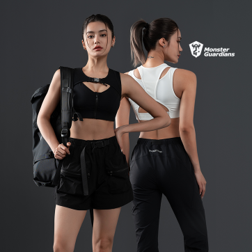 Active Zip-Front Sports Bra【BAW95】